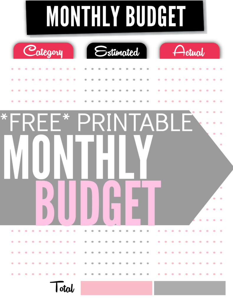 Free Budget Worksheet