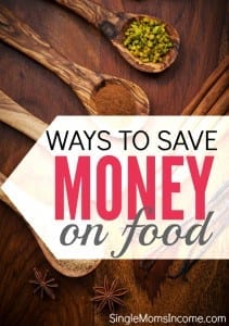 The cost of food can easily take over your budget. Luckily there are things you can do to prevent this. Here are four ways to save money on food plus a free menu planning printable.