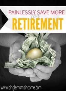 Don't let saving for retirement overwhelm you. With this easy way to save more for retirement you can do your part without even noticing it! Give it a try.