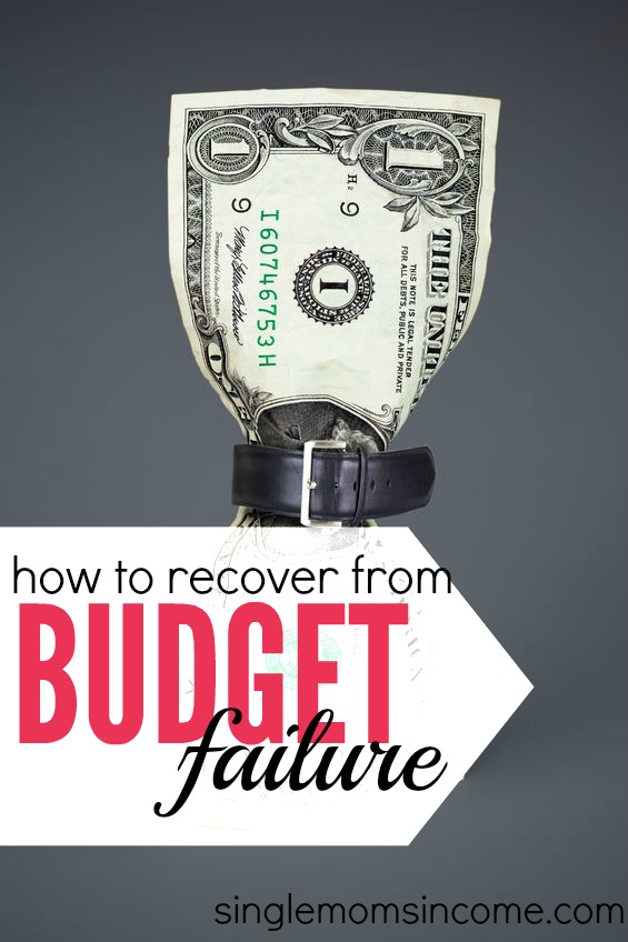 Feeling like budget failure this month? Stop beating yourself up and get back on track, here's what to do.