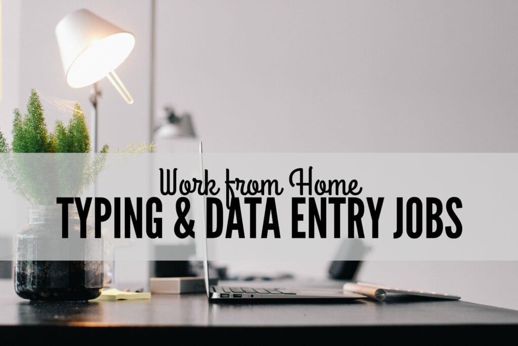 Looking for some work at home typing jobs? Here are six legit companies who may hire you! (Pay will vary.)