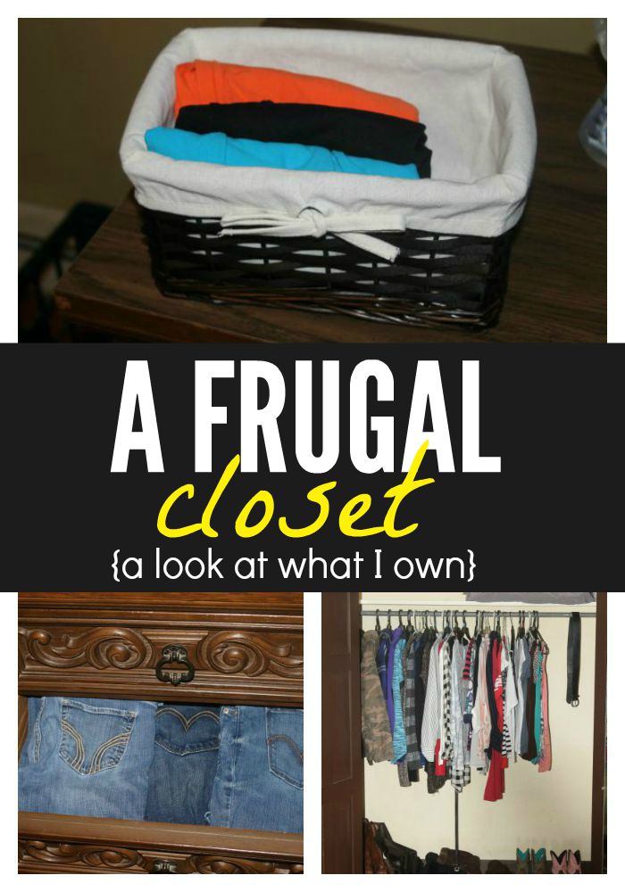 Looking to create your own frugal closet? Here's a look at everything I own and how I am able to keep my closet clean, organized, and most of all - frugal!