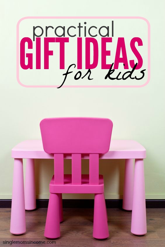Out of Christmas gift ideas for your kids? Get them something they'll actually use! Here's a list of practical gifts for kids.