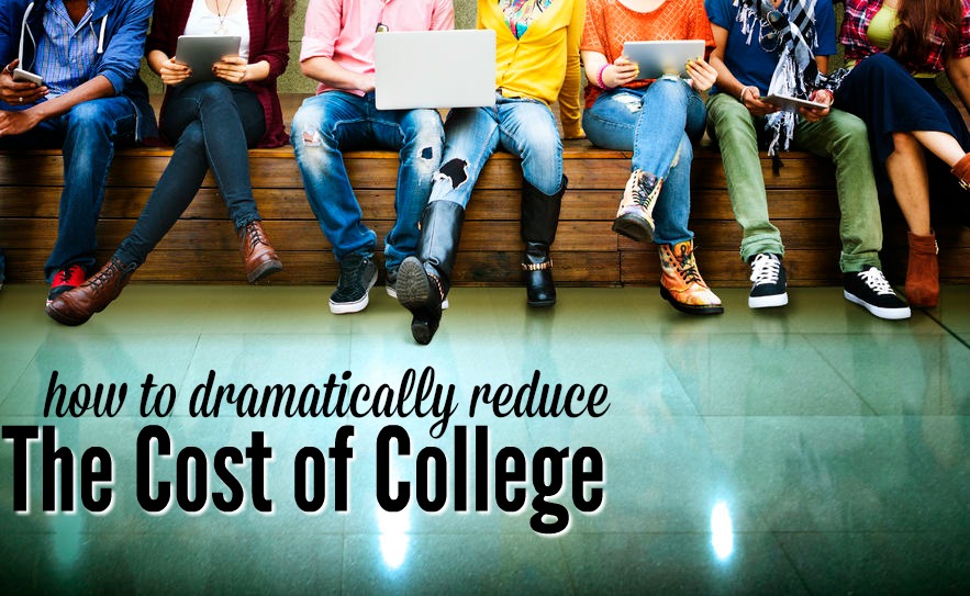 Like anything else in life college can be as expensive as you make it. Here's how to dramatically reduce the cost of college.