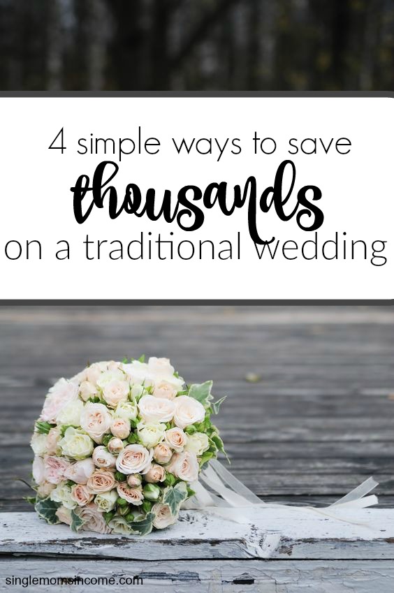 You don't have to spend $30k to have an amazing wedding. With these four methods you can afford your traditional wedding without a problem!