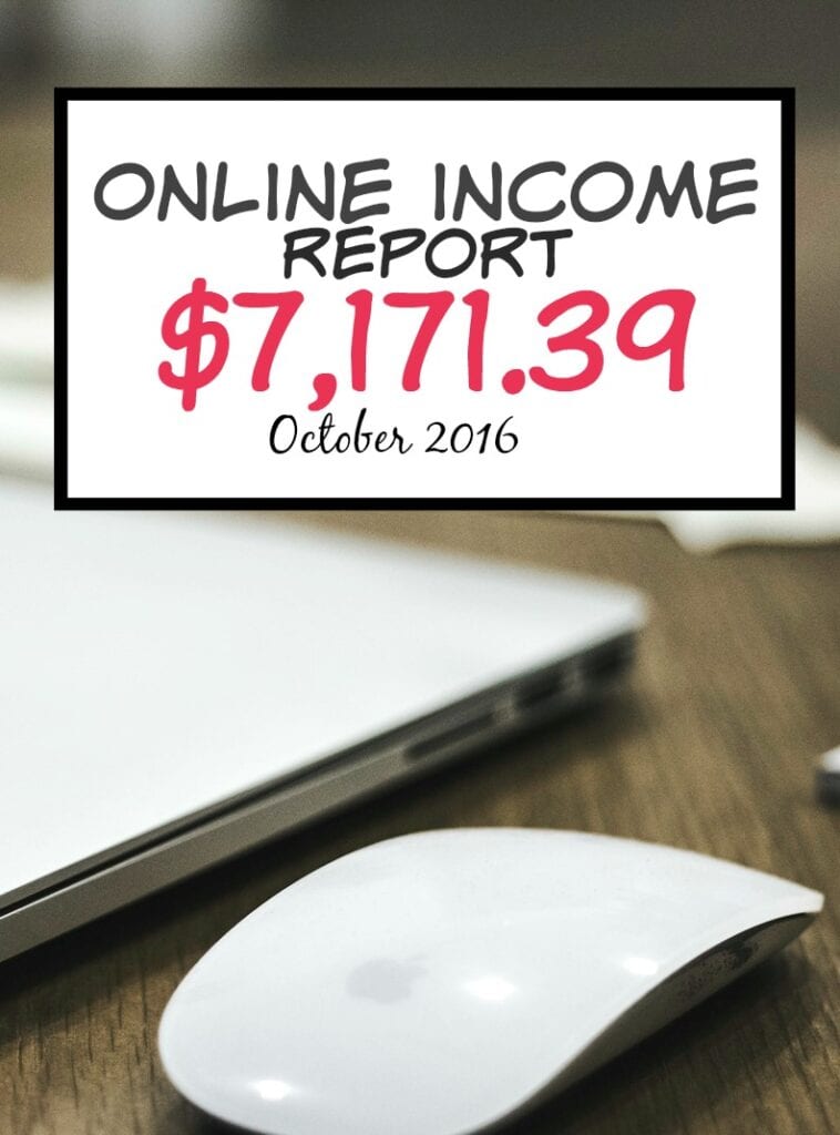 Every month I share my online income report from blogging, writing and being a virtual assistant. Here's a breakdown of how I made $7,171.39 in October.