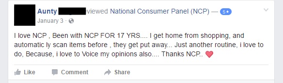 User reviews of NCP on facebook.