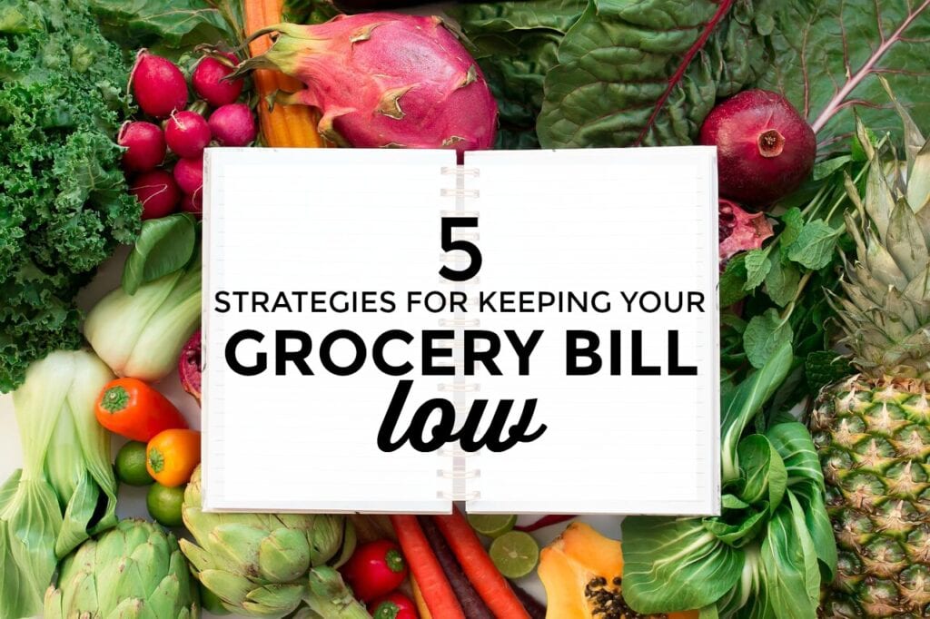 Food is a big expense at $700+ per month. If you’re looking to reduce your food spending and keep your grocery bill low, these simple strategies will help.
