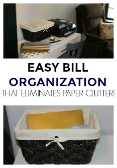 My super easy bill filing system eliminates paper clutter, keeps the important things organized, and helps establish a good bill paying system.