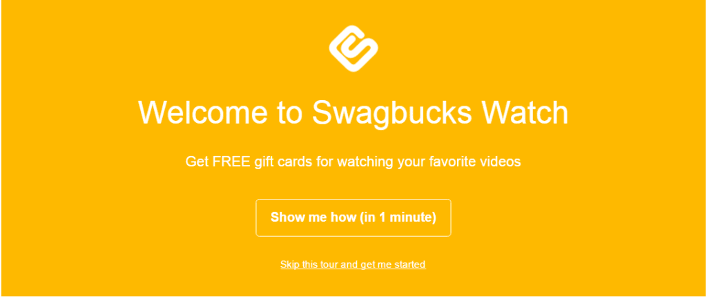 Earn money watching videos with Swagbucks.