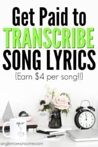 If you like listening to music here's how to get paid to transcribe song lyrics. Choose your favorite genres and earn $4 per song!