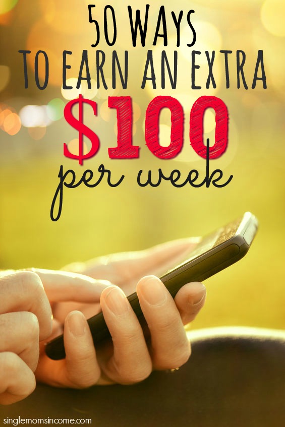 Looking for ways to earn an extra $100 per week? I've got more than fifty of them that will help you make more money in no time.