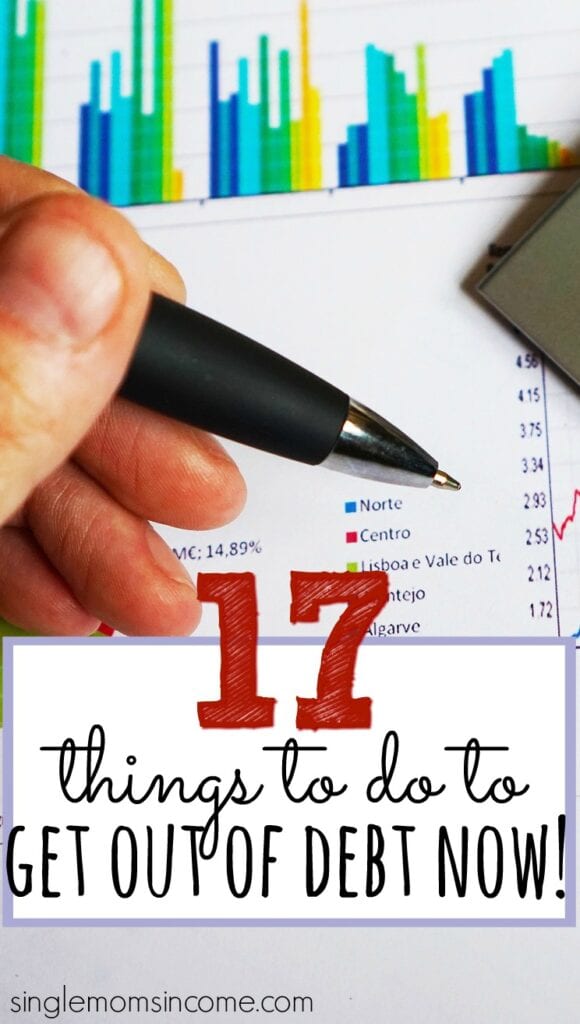 Get out of debt now with these seventeen tips!