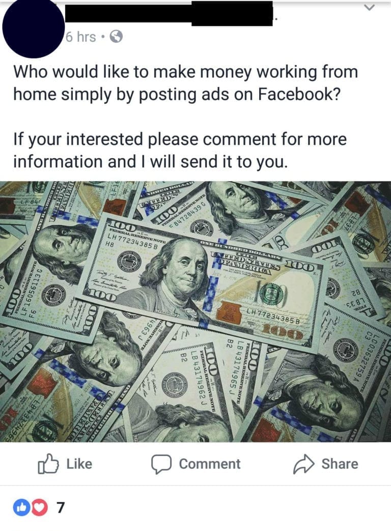 Facebook Money Making Scams to Avoid - Single Moms Income