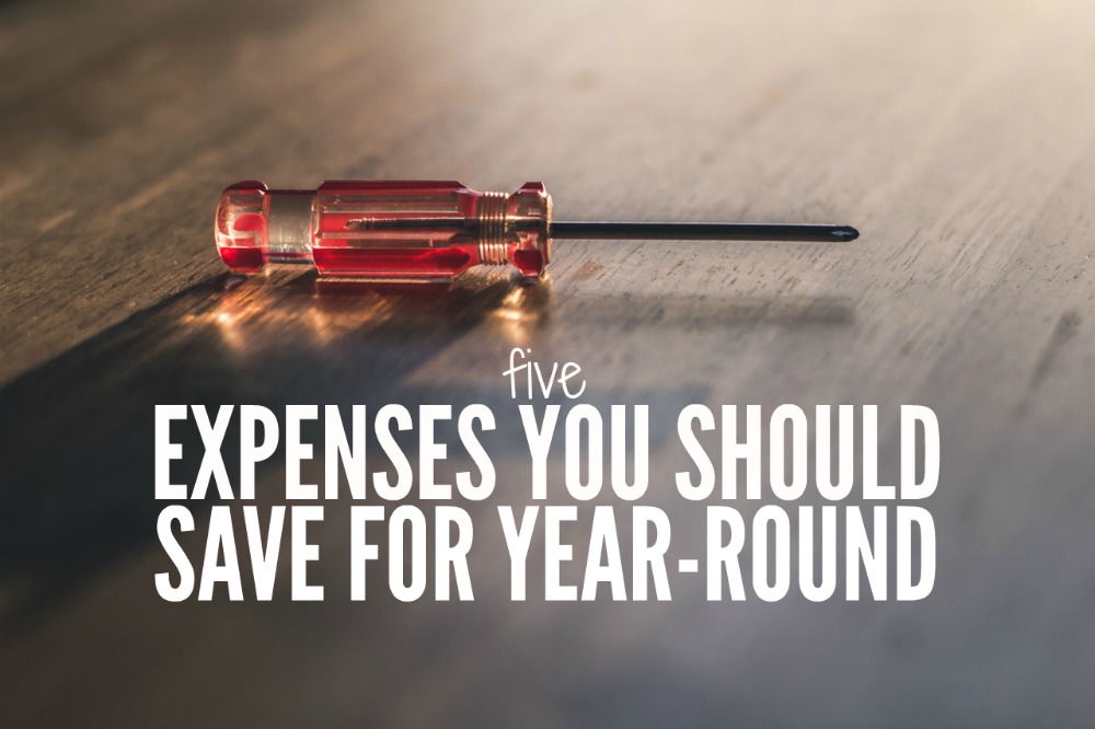 Working on your budget? Don't forget to include these five expenses you should save for year round.