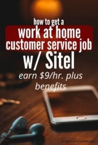 If you are looking for a work from home job that offers benefits and you enjoy customer service, Sitel could be a good fit.