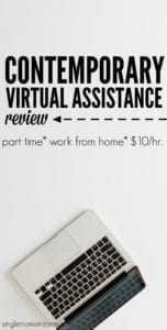 If you're looking for a virtual assistant work this company hires part time and pays $10/hr. Learn more in our Contemporary Virtual Assistance review. #workfromhome #virtualassistant #virtualassistantjobs