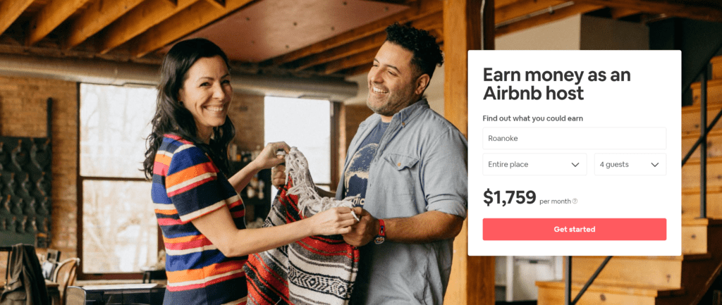 Earn money with Airbnb