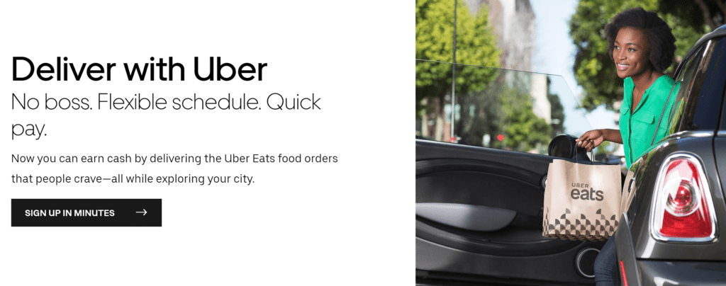 Sign up with UberEats