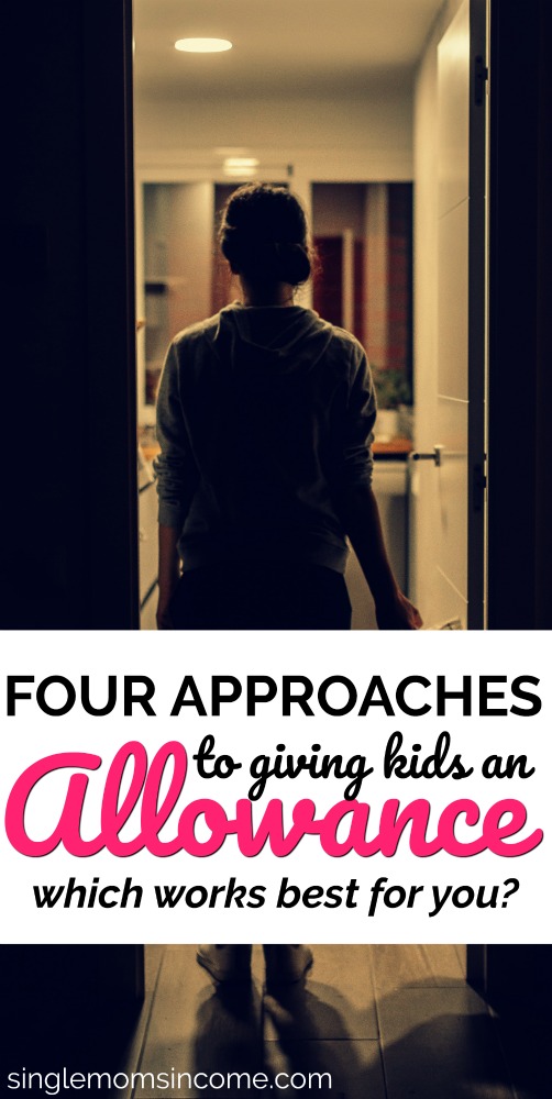 Don't know which approach you should take? Here are four ways to give kids an allowance. It's up to you to decide which works best for your family! #allowance #personalfinance #money