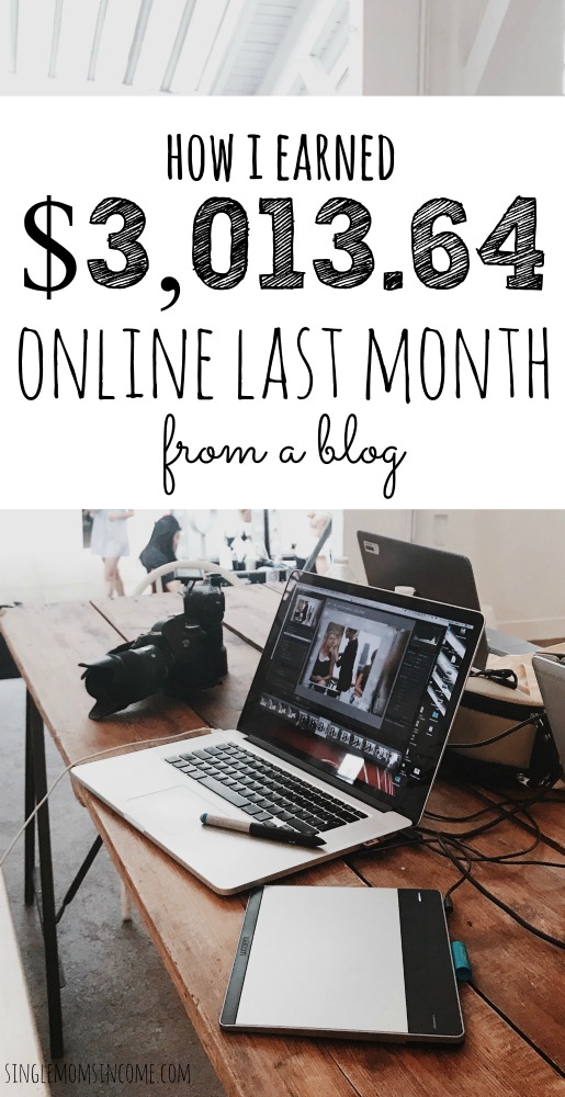 Blog Income Report - How I earned over $3k last month from a blog. #blogincomereport #incomereport #makemoneyonline