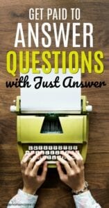 Are you an expert in a certain field? If so, you can earn money by answering questions. Learn more in our Just Answer review. #workfromhome