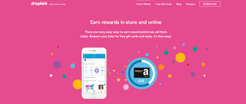 Earn with the shopkick app