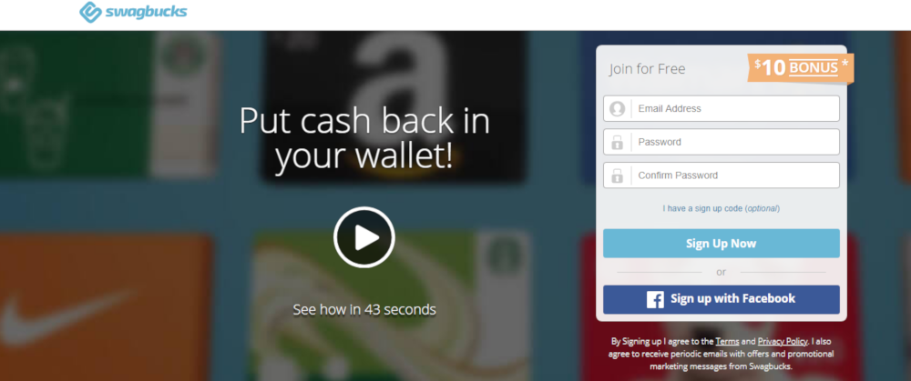 take surveys with the Swagbucks app