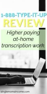 Looking for a higher paying transcription job? Check out our 1888typeitup review. #transcription #workfromhome