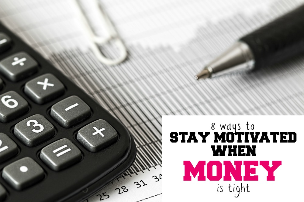Do you have big financial goals but feel like you don't have enought money to reach them? Here are ways to stay motivated when money is tight.