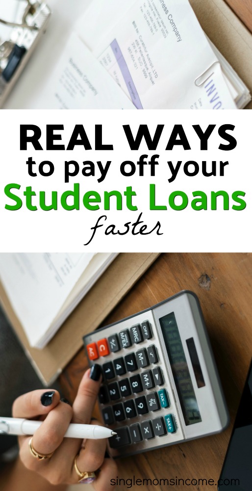 Student loans could be the next big financial disaster. Here are seven real ways to pay off your student loans faster and free yourself from their burden. #studentloans #debt