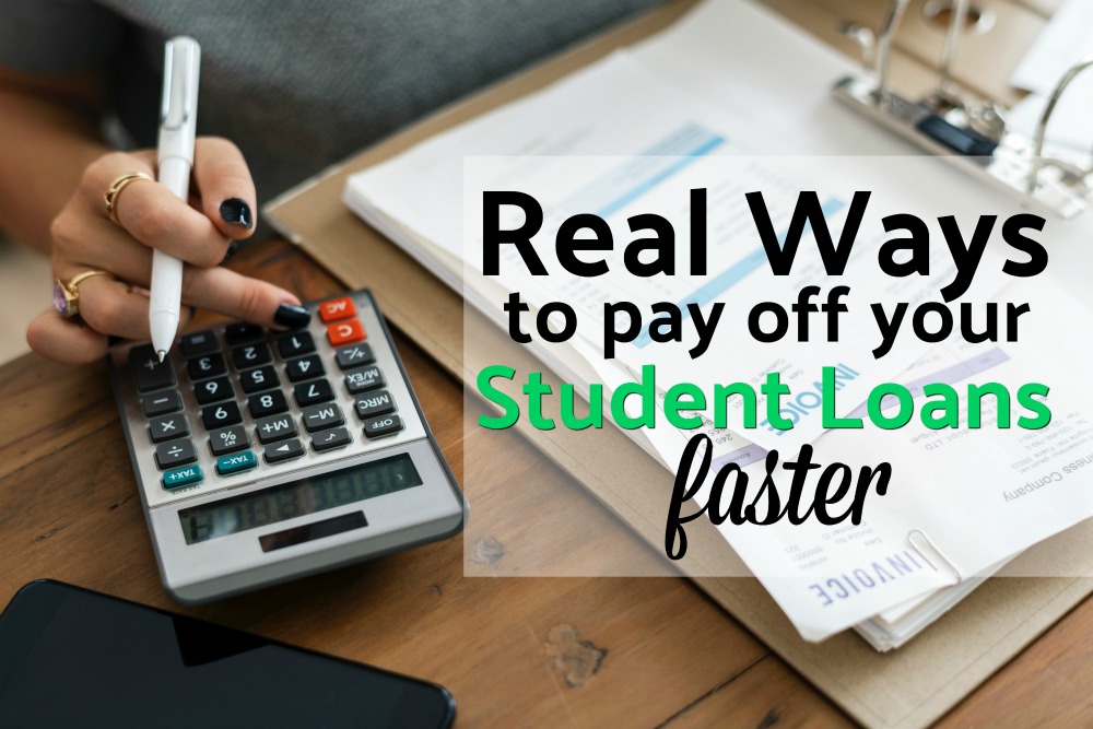 Student loans could be the next big financial disaster. Here are seven real ways to pay off your student loans faster and free yourself from their burden. #studentloans #debt