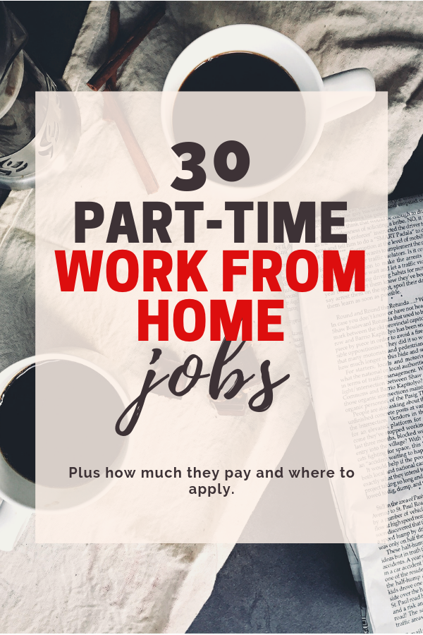 30 Part Time Work From Home Jobs Companies that Hire