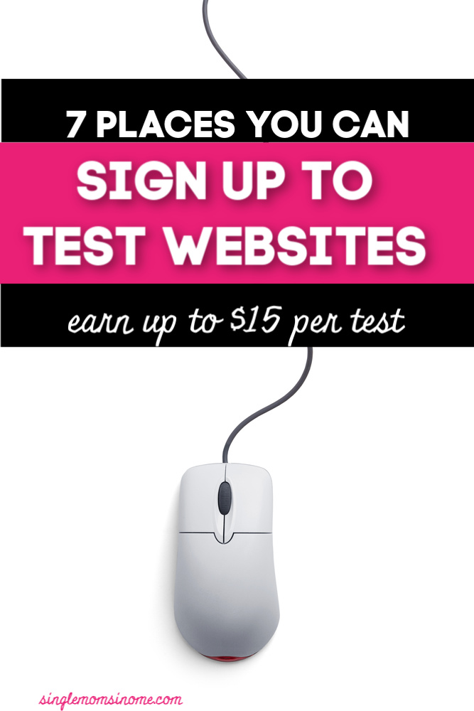 Get paid to test websites. Seven companies you can sign up with!