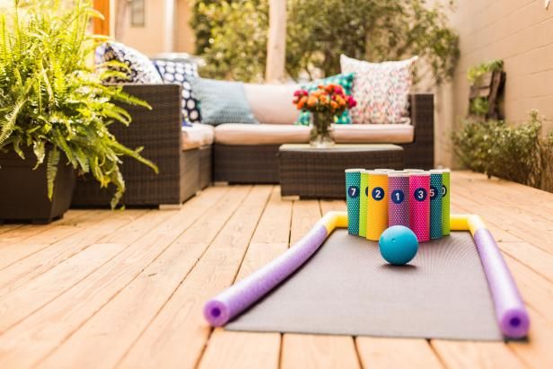 Outdoor Pool Noodle Games
